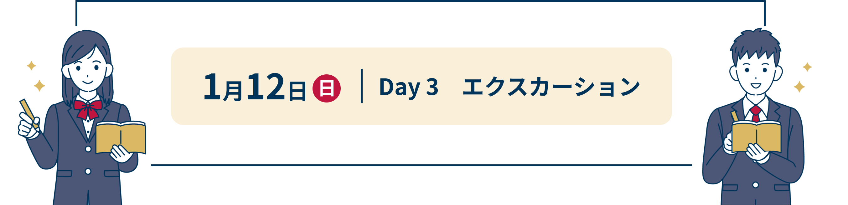 1月12日 日 Day 3　エクスカーション